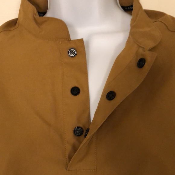 Olive Tan Pullover Crewneck Jacket - Picture 8 of 16